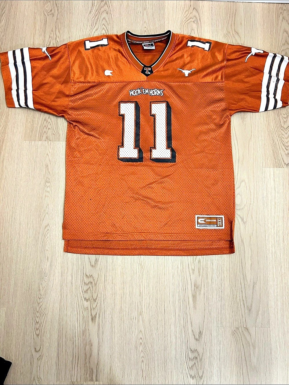Vintage Colosseum University of Texas Longhorns Hook 'Em Horns Jersey size Large